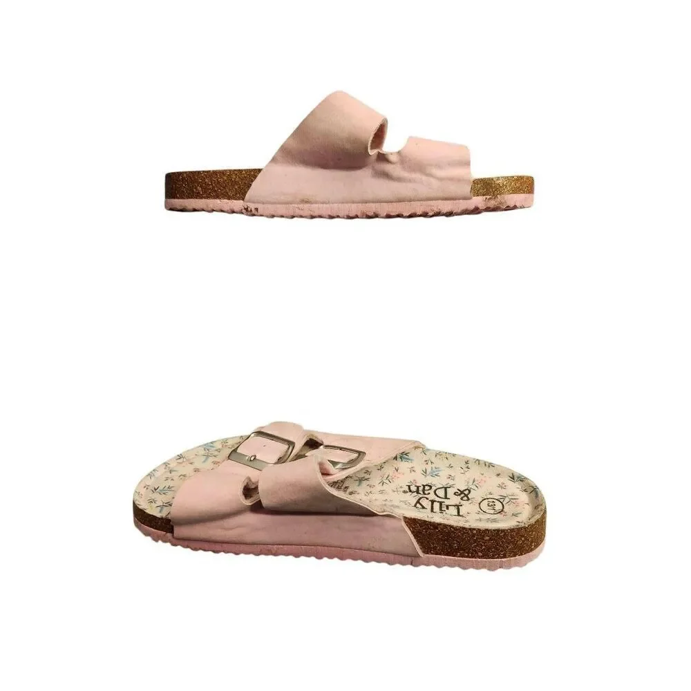 Lily and Dan pink footbed sandals, Size 13/1